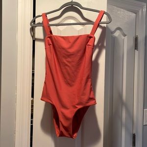 Matteau The Square one piece swimsuit in Cerise sz. 4 US.